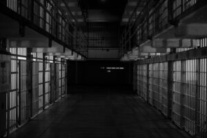 Dark inside of a prison