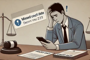 Man worried about missing court date